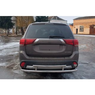 Zadnji zaščitni lok AK004-2 (nerjavno jeklo) Mitsubishi Outlander 2012–2021 fotografija 2