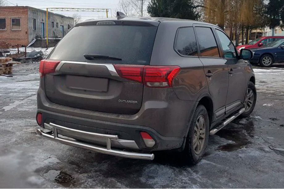 Mitsubishi Outlander 2012–2021 Zadnji zaščitni lok AK004-2 (nerjavno jeklo) Image