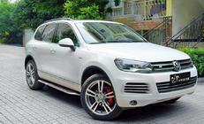 Volkswagen Touareg 2010–2018 Stranske stopnice v stilu originala V3 (2 kosa, aluminij) fotografija 8
