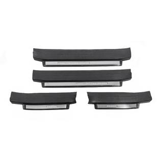 Zaščitne letve pragov z osvetlitvijo (črne) Toyota Land Cruiser Prado 150 2009–2023 fotografija 2