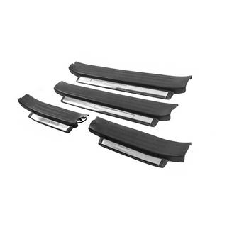 Zaščitne letve pragov z osvetlitvijo (črne) Toyota Land Cruiser Prado 150 2009–2023 fotografija 1