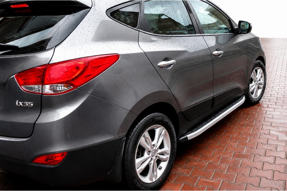 Hyundai IX-35 2010–2015 Stranske stopnice Fullmond (2 kos, aluminij) Image