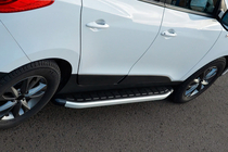 Kia Sportage 2010–2015 Stranske stopnice Fullmond (2 kos, aluminij) fotografija 2