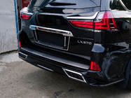 Lexus LX570/450d 2008–2022 Vstavek za zadnji odbijač s kromom (2016+) fotografija 3