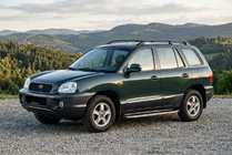 Hyundai Santa Fe 1 2000–2006 Stranske stopnice Fullmond (2 kos, aluminij) fotografija 1