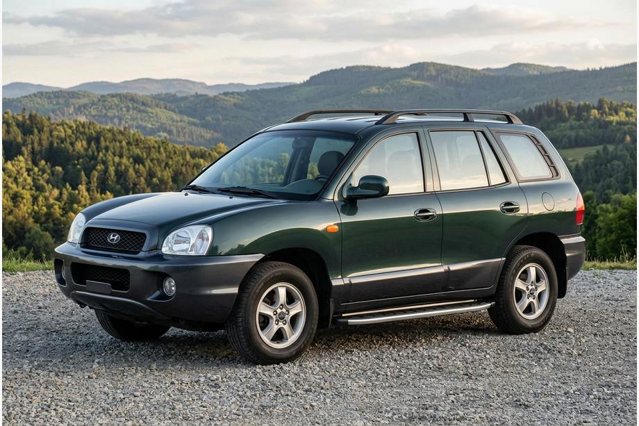 Hyundai Santa Fe 1 2000–2006 Stranske stopnice Fullmond (2 kos, aluminij) Image