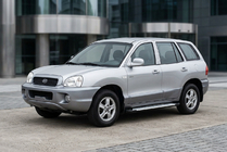 Hyundai Santa Fe 1 2000–2006 Stranske stopnice Allmond Grey (2 kosa, aluminij) fotografija 1