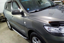 Hyundai Santa Fe 2 2006–2012 Stranske stopnice Fullmond (2 kos, aluminij) fotografija 4