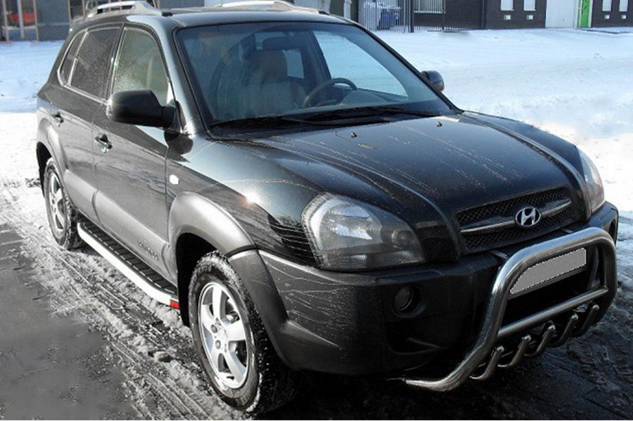 Hyundai Tucson JM 2004– Stranske stopnice Fullmond (2 kos, aluminij) Fotografija 1
