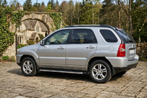 Kia Sportage 2004–2010 Stranske stopnice Fullmond (2 kos, aluminij) fotografija 1