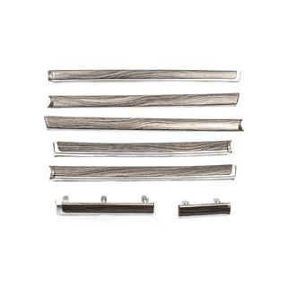 Leseni dekorativni vložki za vrata (temen les) Toyota Land Cruiser 200 2007–2021 fotografija 1
