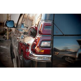 Kromirani pokrovi zadnjih luči V1 (2 kosa, 2018+) Toyota Land Cruiser Prado 150 2009–2023 fotografija 2