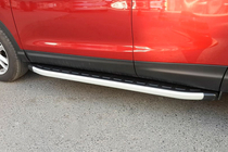 Nissan Qashqai 2010–2014 Stranske stopnice Fullmond (2 kos, aluminij) fotografija 2