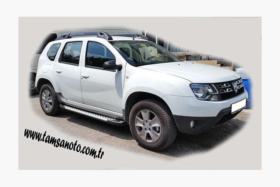 Renault Duster 2008–2017 Stranske stopnice Allmond Grey (2 kosa, aluminij) Fotografija 5