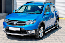 Dacia Sandero 2013–2020 Bočne stopnice Fullmond (2 kos, aluminij) fotografija 1
