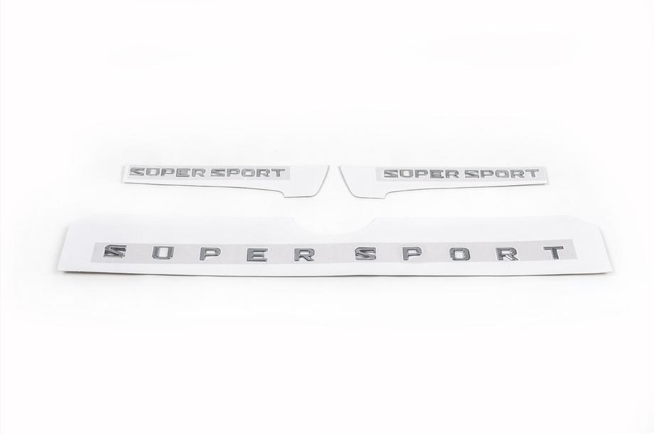 Komplet emblemov Supersport (3 kos) Fotografija 2