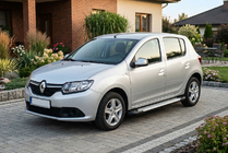 Dacia Sandero 2013–2020 Stranske stopnice tipa X5 (2 kos, aluminij) fotografija 1