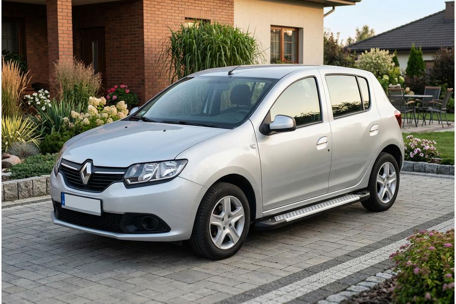 Dacia Sandero 2013–2020 Stranske stopnice tipa X5 (2 kos, aluminij) Image