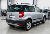 Skoda Yeti 2009–2017 Stranski pragovi Fullmond (2 kosa, aluminij) fotografija 1