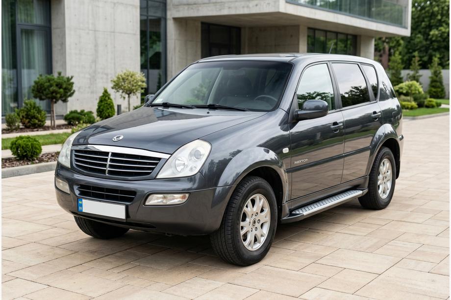 SsangYong Rexton I 2001–2017 Stranske stopnice Allmond Grey (2 kosa, aluminij) Image