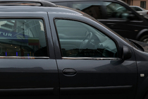 Dacia Logan MCV 2004–2014 Zunanje obrobe stekel (4 kosi, nerjaveče jeklo) Carmos - turško nerjaveče jeklo fotografija 6