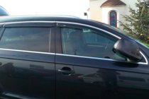Audi Q7 2005–2015 Vetrni deflektorji oken s kromirano letvijo (4 kosi, HIC) fotografija 2