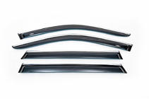 BMW X5 F15 2013–2018 Vetrni deflektorji oken s kromirano letvijo (4 kosi, HIC) fotografija 5