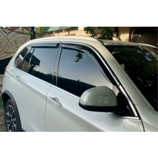 Vetrni deflektorji oken s kromirano letvijo (4 kosi, HIC) BMW X5 F15 2013–2018 fotografija 4