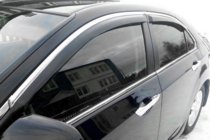 Honda Accord VIII 2008–2012 Vetrni deflektorji oken s kromiranim robom SD (4 kosi, HIC) fotografija 1