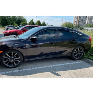 Deflektorji oken (4 kosi, HIC) Honda Civic Limuzina X 2016–2021 fotografija 4