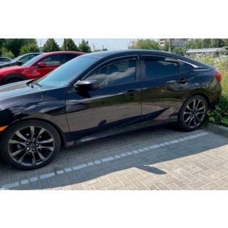 Deflektorji oken (4 kosi, HIC) Honda Civic Limuzina X 2016–2021 fotografija 1