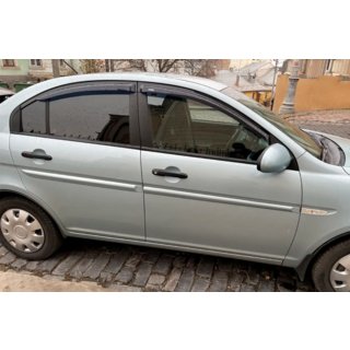 Deflektorji oken (4 kosi, HIC) Hyundai Accent 2006–2010 fotografija 1