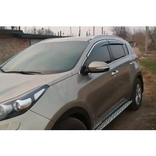Vetrni deflektorji oken s kromirano letvijo (4 kosi, HIC) Kia Sportage 2015–2021 fotografija 3