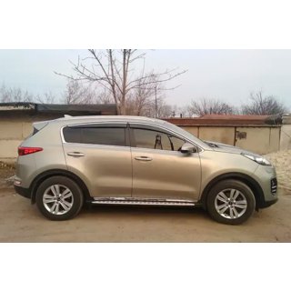 Vetrni deflektorji oken s kromirano letvijo (4 kosi, HIC) Kia Sportage 2015–2021 fotografija 4