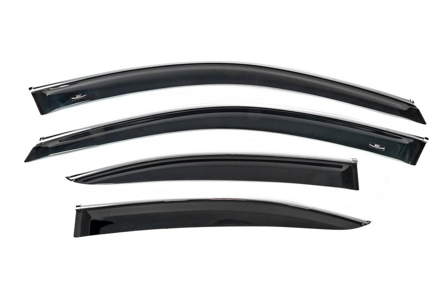 Lexus IS 2005–2013 Vetrni deflektorji oken s kromirano letvijo (4 kosi, HIC) Image