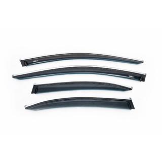 Vetrni deflektorji oken s kromiranim robom SD (4 kosi, HIC) Mercedes C-сlass W205 2014–2021 fotografija 2