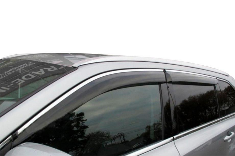 Nissan Juke 2010–2019 Vetrni deflektorji oken s kromirano letvijo (4 kosi, HIC) Image