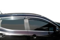 Nissan Qashqai 2014–2021 Vetrni deflektorji oken s kromirano letvijo (4 kosi, HIC) fotografija 11