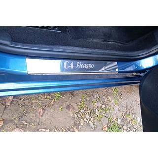 Zaščitne letve pragov Carmos (4 kosi, nerjavno jeklo) Citroen C-4 Picasso 2006–2013 fotografija 1