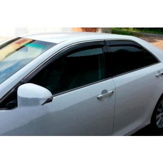 Vetrni deflektorji oken s kromiranim robom SD (4 kosi, HIC) Toyota Avensis 2009–2018