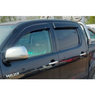 Deflektorji oken (4 kosi, HIC) Toyota Hilux 2006–2015 fotografija 1