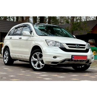 Vetrni deflektorji oken s kromirano letvijo (4 kosi, HIC) Honda CRV 2007–2011 fotografija 2