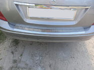 Mercedes razred C W204 2007–2015 Obloga zadnjega odbijača (SW, sijaj, inox) fotografija 1