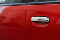 Mitsubishi Colt 2004–2012 Kromirane obloge kljuk vrat (4 kosi, nerjavno jeklo) fotografija 2