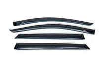 Hyundai Santa Fe 3 2012–2018 Vetrni deflektorji oken s kromirano letvijo (4 kosi, HIC) fotografija 4
