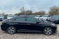 Hyundai Sonata LF 2014–2019 Vetrni deflektorji oken s kromirano letvijo (4 kosi, HIC) fotografija 1