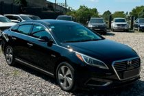 Hyundai Sonata LF 2014–2019 Vetrni deflektorji oken s kromirano letvijo (4 kosi, HIC) fotografija 4