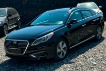 Hyundai Sonata LF 2014–2019 Vetrni deflektorji oken s kromirano letvijo (4 kosi, HIC) fotografija 5