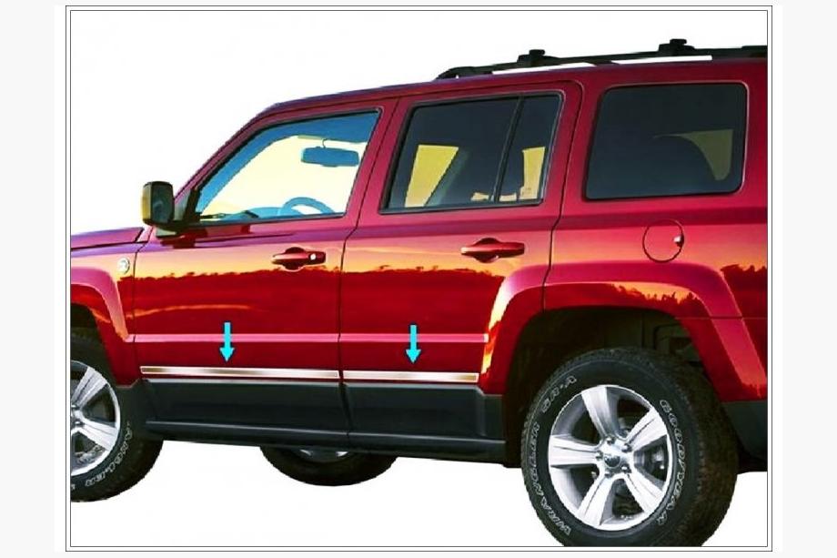 Jeep Cherokee/Liberty 2007–2013 Letvica vrat (nerjavno jeklo) Fotografija 1