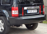 Jeep Cherokee/Liberty 2007–2013 Zaščitna letev roba prtljažnika (nerjaveče jeklo) fotografija 1
